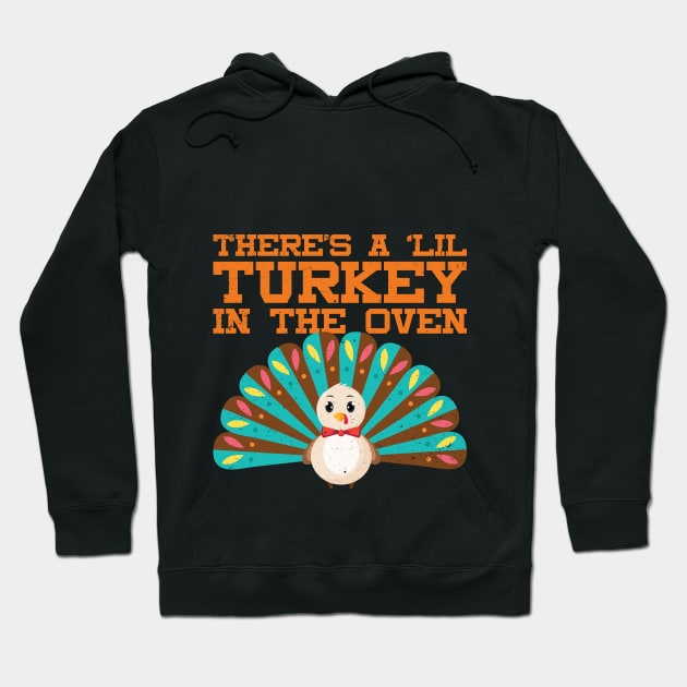 Funny Thanksgiving Pregnancy Announcement Hoodie by SiGo